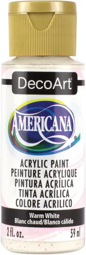 DecoArt Americana - Pintura acrílica, 2 onzas, blanco cálido