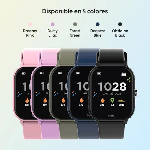 Miniatura 5 de Cubitt Teens - Reloj inteligente con rastreador fitness para adolescentes, con monitor de ritmo cardíaco, presión arterial, oxígeno en sangre, Negro