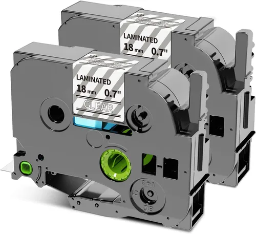 Miniatura 12 de Repuesto para cinta Brother Label Maker Clear TZ de 0.472 in 0.47 pulgadas, cinta de etiquetas Ptouch negra sobre transparente TZe-131 TZe131 P