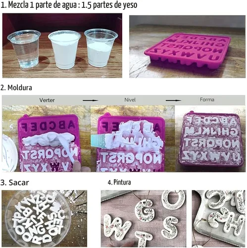 Miniatura 3 de Falling in Art 1 lb (0,45 kg) Yeso de París en Polvo - Kit de Polvo para Moldes de Mano, Cemento de Yeso, Polvo de Yeso para Cerámica y Cerámica