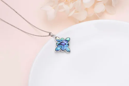 Miniatura 82 de FLYOW Collar con colgante de nudo celta de plata de ley 925 de buena suerte irlandés para mujer, regalo de cumpleaños y graduación