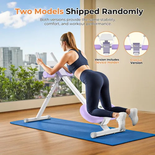 Miniatura 6 de OWLSKY Máquina de abdominales, máquina de entrenamiento abdominal ajustable para entrenamiento de abdominales en casa, gimnasio, plegable