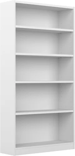 Miniatura 10 de Bush Furniture Universal - Estantería pequeña de 2 estantes en acabado gris ceniza, estantería de almacenamiento bajo y exhibición