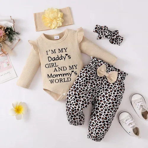 Miniatura 2 de SUNNY PIGGY Ropa para bebé recién nacida, con volantes, mameluco de algodón floral, conjunto de pantalones de algodón para niñas