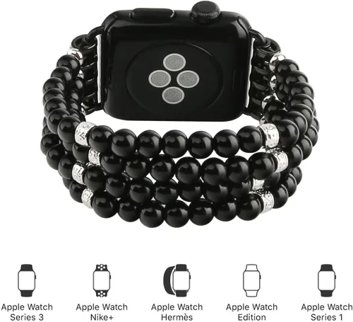 Miniatura 9 de Compatible con Apple Watch Band de 38/40/41/42/44/45/49 mm para mujeres, iWatch Bands Series 9/8/7/6/5/4/3/2/1, correa de reemplazo de pulsera