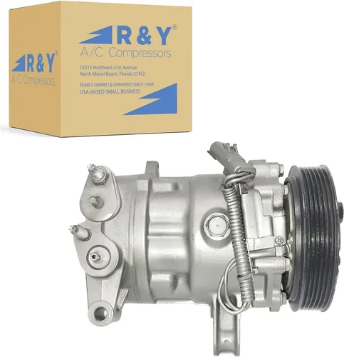 RYC Compresor de aire acondicionado automotriz y embrague de A/C FG576 (se adapta a Jeep Liberty 3.7L 2002, 2003, 2004, 2005)