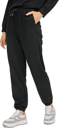 CRZ YOGA Pantalones deportivos de cintura alta para mujer pantalones de algodón grueso con bolsillos pantalones deportivos casuales de descanso