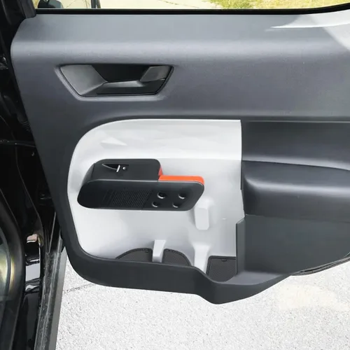 Miniatura 8 de Auovo Inserto para Portavasos Compatible con Accesorios Ford Maverick 2022 2023 2024 2025 Forros para Portavasos de Consola Central Forros para Negro