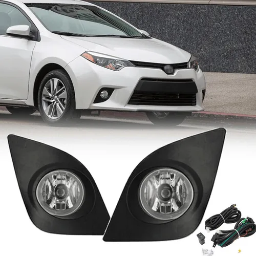 Miniatura 2 de Kit de repuesto de lámpara antiniebla delantera con bombilla halógena (LH+RH) para Toyota Corolla 2014 2015 2016