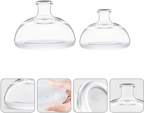 Miniatura 3 de EXCEART 2 tazas de masaje de tambor de presión de palma de silicona para bebés y niños pequeños, esputo y ayuda para eructos, dispositivo ergonómico