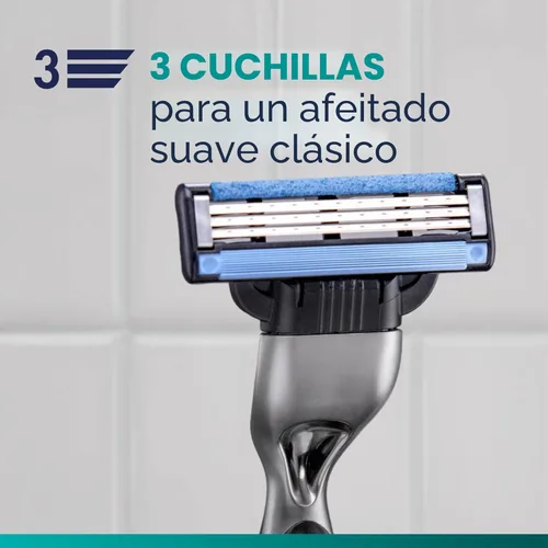 Miniatura 5 de Gillette Mach3 - Cuchillas de afeitar para hombres, repuestos de 3 cuchillas, 15
