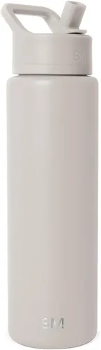 Miniatura 105 de Simple Modern botella de agua reutilizable con tapa con pajilla, de acero inoxidable con aislamiento al vacío, para gimnasio, viajes y deportes