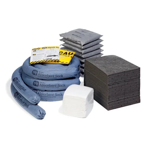 Miniatura 2 de Pig Kit de derrames en gabinete grande de pared Absorción de 17 galones 161 piezas KIT228