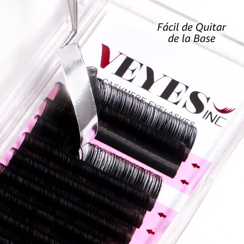 Miniatura 3 de VEYES INC Extensiones de Pestañas de Volumen Cashmere C CC D DD LD L B J M, Rizos 0.03-0.20 mm de Grosor 5-25mm, Pestañas Individuales Super Mate