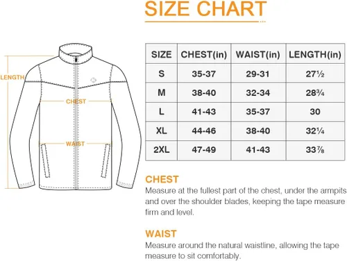 Miniatura 6 de NAVISKIN Chubasquero impermeable para hombre, con capucha oculta, poncho ligero y plegable