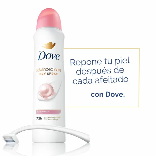 Miniatura 3 de Dove Advanced Care - Desodorante antitranspirante en aerosol Beauty Finish, 3 unidades para ayudar a reparar la barrera de la piel después