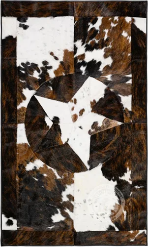 Miniatura 4 de Sunshine Cowhides Alfombra de piel de vaca blanca palomino 100% genuina, color beige, alfombra de estilo moderno de piel de animal y alfombra