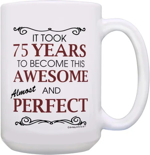 Miniatura 13 de Birthday Gifts For All 80th Took 80 Years Awesome Funny Party Gift - Taza de café de cerámica de 11 oz, taza de té, color blanco 11oz - 80th