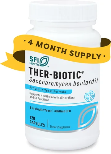 Miniatura 10 de SFI Health Klaire Labs Ther-Biotic Saccharomyces Boulardii Probióticos para mujeres y hombres - Probióticos S Boulardii para la salud digestiva