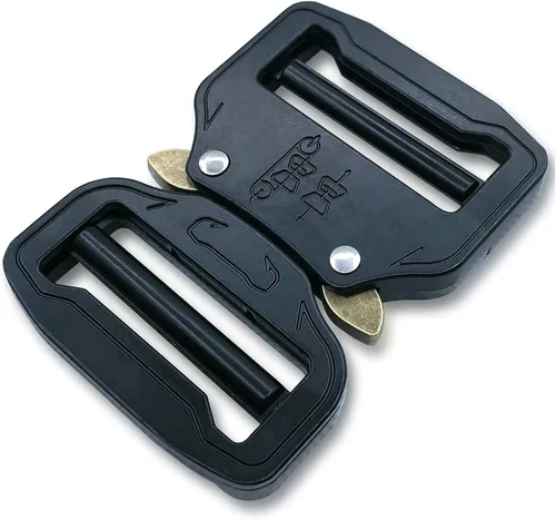 Miniatura 9 de Hebilla de cinturón táctica ajustable dual de metal, hebilla de cinturón resistente de 1 pulgada (0.984 in)