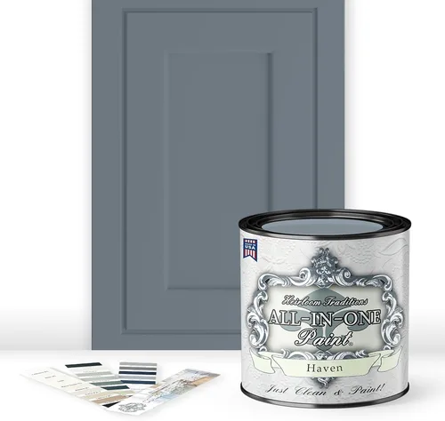 Miniatura 51 de Pintura TODO EN UNO, Abbey (gris cálido), Muestra de 8oz - Pintura duradera para gabinetes y muebles. Imprimación y capa superior incorporadas,