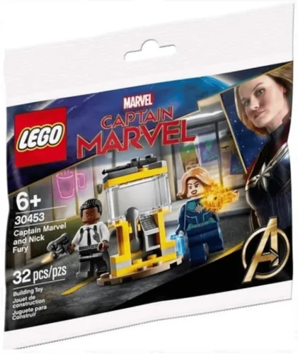LEGO Marvel Captain Marvel y Nick Fury - Bolsa de plástico (30453)