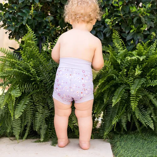 Miniatura 6 de Splash About Happy Nappy - Pañal de natación reutilizable, color lila primavera, 12-24 meses