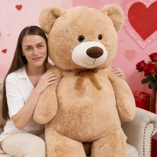 Miniatura 7 de Toys Studio Oso de peluche ultra suave de 51 pulgadas para niñas, gran oso de peluche, regalo de Navidad, Pascua, día de San Valentín, graduación