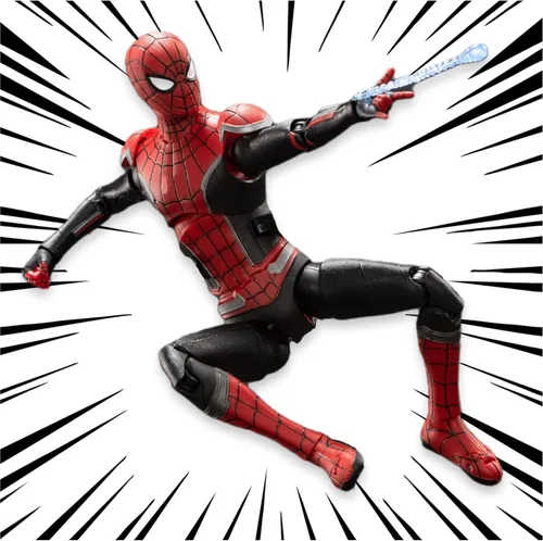 LonullyMege No Way Home Spiderman Figuras de acción - 7 pulgadas, todos los articulados móviles, colección exquisita, modelo de regalo (Rojo y Negro)
