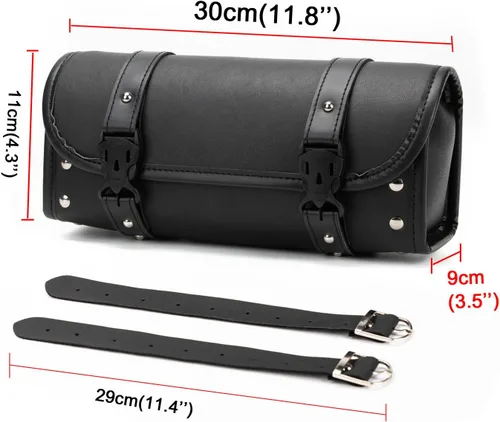 Miniatura 4 de Alforja de motocicleta EalineStore para guardar herramientas, Negro (Black-1)