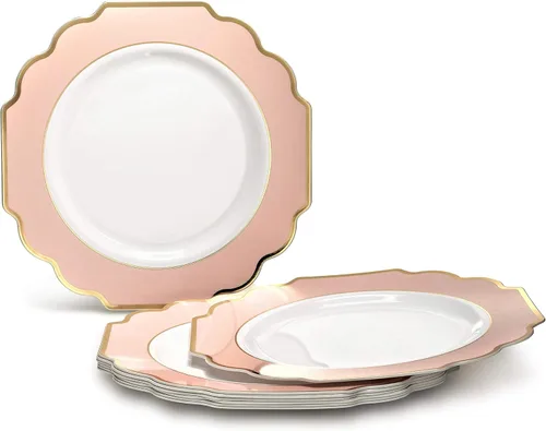 Miniatura 7 de OCCASIONS juego para 25 comensales (200 piezas), 80 comensales (640 piezas), 120 comensales (960 piezas), blanco imperial, 10.5 pulgadas, 7.5 A.