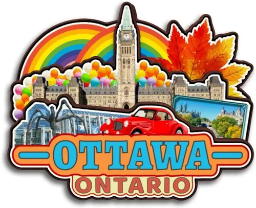 Miniatura 27 de Kitchener Ontario Canada - Imán para nevera de madera 3D, madera 3D, hecho a mano, recuerdos de la ciudad, imán para nevera, decoración del hogar