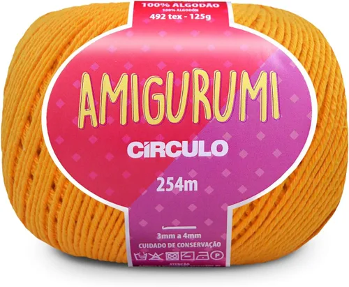 Miniatura 16 de Circulo Amigurumi Yarn, 100% Algodón Virgen Brasileño Mercerizado para Crochet y Tejido, Soft Art - Hilo de Peso Deportivo, 4.4 oz, 278 yardas