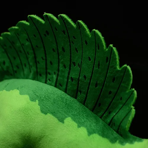 Miniatura 3 de lilizzhoumax Spinosaurus - Juguetes de peluche realistas de espinosaurio verde, animales de peluche suaves, juguetes realistas de 17.71 pulgadas