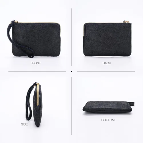 Miniatura 4 de Bolso de mano de cuero genuino de 4.5 x 6.5 para mujer, bolso de mano de noche