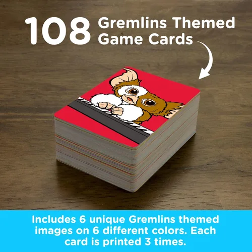 Miniatura 4 de AQUARIUS Gremlins Memory Master Card Game – Divertido juego de fiesta familiar para niños, adolescentes y adultos – Regalo de noche de juego