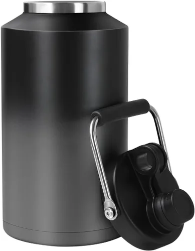 Miniatura 17 de Jarra de Agua de Galón, Botella de Agua Aislada, Jarra de 1 Galón con Asa, Botella de Agua Grande de Acero Inoxidable de 128 oz de Boca Ancha
