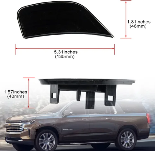 Miniatura 5 de Luces de posición laterales LED de repuesto para Chevy Tahoe Suburban Escalade ESV 2021 2022 2023 2024 Luces LED blancas LED de luz