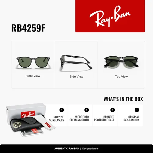 Miniatura 2 de Ray-Ban RB4259F - Gafas de sol redondas para hombre y mujer Negro