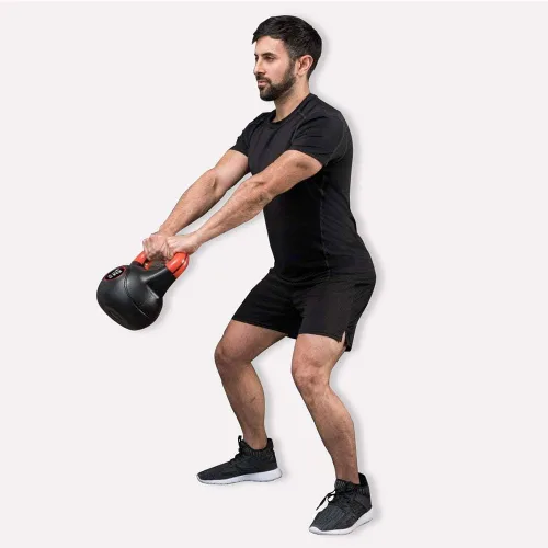 Miniatura 4 de AGYH Kettlebells Kettlebell Negro, Entrenamiento De Fuerza, Entrenamiento Central, Equipo De Entrenamiento Cruzado, Base Antideslizante, 6 Opciones