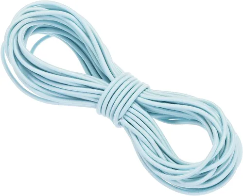 Miniatura 82 de PATIKIL Cuerda elástica elástica de 109 yardas (328.1 ft), cuerda elástica pesada de 0.059 in, albaricoque para manualidades, correas de gancho