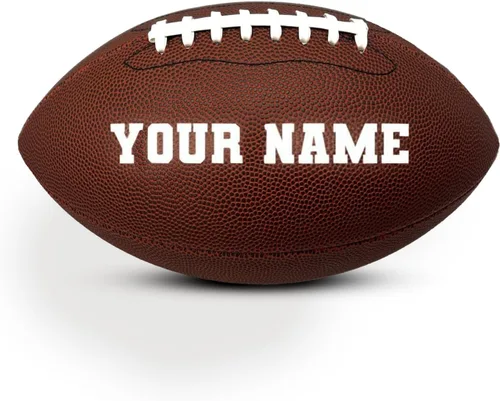 HAMMET Fútbol personalizado – Fútbol de cuero compuesto personalizado con tu nombre o texto – Regalo ideal para hijo, hija, niño o niña