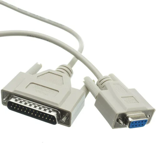 Miniatura 4 de CableWholesale 6 pies DB9 hembra/DB25 hembra, 8C, cable de módem nulo (10D1-21406)