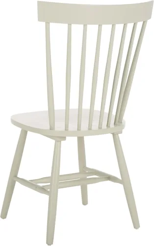 Miniatura 6 de SAFAVIEH Furniture - Juego de 2 sillas de comedor Parker Spindle, color blanco roto - madera maciza - Diseño clásico de Windsor - Ideal para Blanco