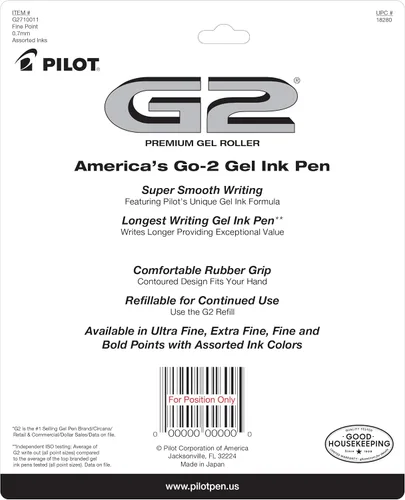 Miniatura 2 de PILOT G2 Edición Limitada Harmony Ink Collection Bolígrafos de gel retráctiles, punta fina de 0.7mm, juego de bolígrafos de gel, tinta surtida