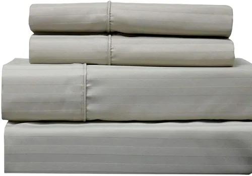 Miniatura 10 de Royal Hotel Bedding Sábanas de 650 hilos, sábanas sin arrugas, bolsillo profundo, mezcla de algodón, sábanas de satén, hipoalergénicas, 5 piezas