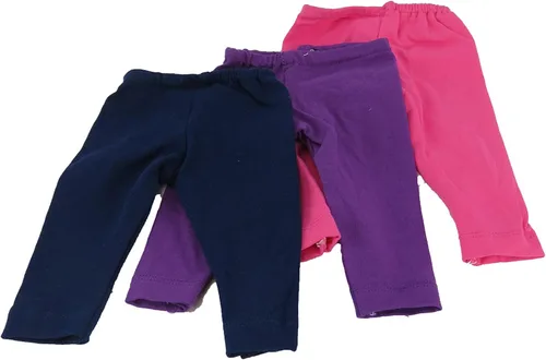 Miniatura 3 de American Fashion World Juego de leggings rosa, negro y blanco para muñecas de 18 pulgadas Calidad premium y diseño moderno Ropa de muñecas