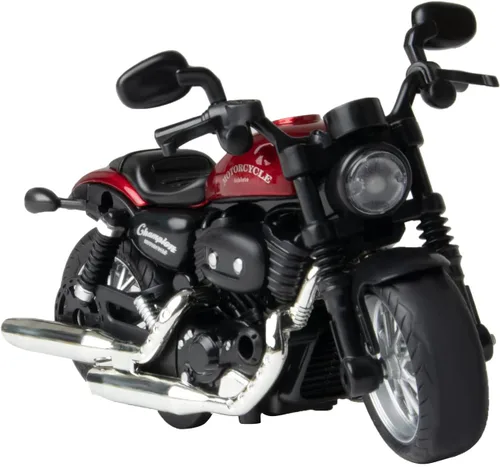 Miniatura 9 de Motocicleta de juguete fundida a presión, motocicleta con sonidos y luces 1:14 accionados por fricción para niños, juguetes de motocicleta, regalo