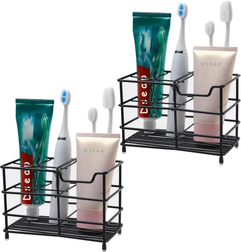 Miniatura 14 de Dseap - Soporte para cepillo y pasta de dientes de acero inoxidable