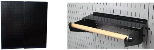 Miniatura 23 de Wall Control 30-P-3232G Paquete de tablero perforado de metal gris